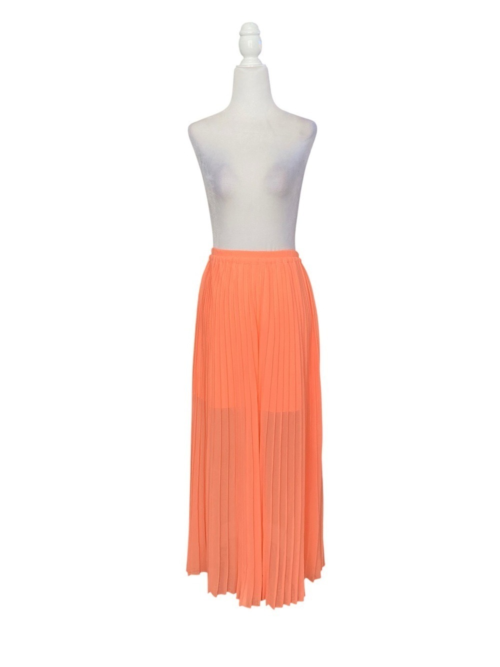 Victoria’s Secret Pleated neon orange Maxi Skirt - Women